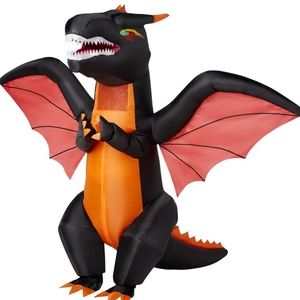 NEW 🐲 Inflatable Dragon Kids Children Medium Costume Dress Up w Fan Halloween